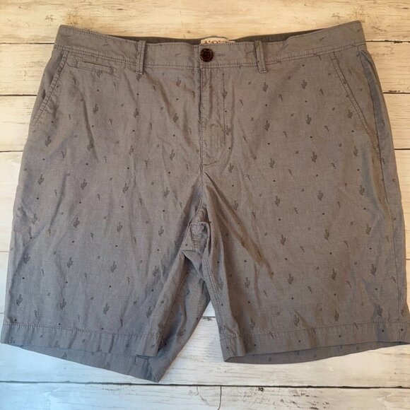 Penguin Original by Munsingwear Men's Size 38 Gray Shorts Graphic Print Cactus - Picture 2 of 8